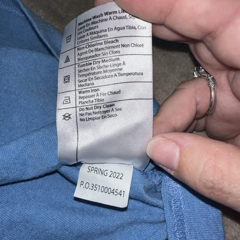 Carhartt K84 Men's 3XL Blue Loose Fit SS Heavyweight Henley Pocket Work Shirt - Picture 9 of 10